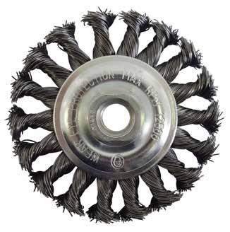 Wheel Brushes Crimped Wheel Brushes Josco Brumby Wheel Brushes with crimped wire are suitable for bench grinders.