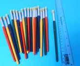 Brushes (30) - sizes 8, 12, 18 synthetic bristles 17.