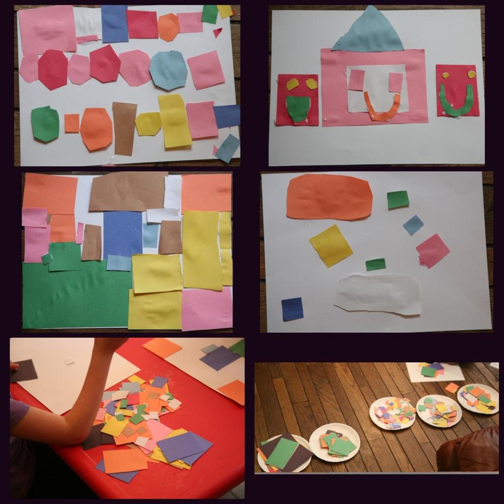 Square collages For young children, doing collages for each shape is a great way for them to