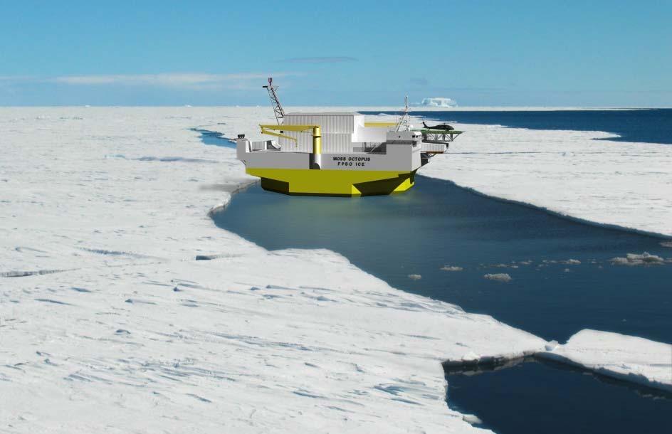 Moss Maritime Arctic Floater Solutions Arctic Production Units moss Arctic Disconnectable FPSO/FPU moss Octopus FPSO Ice