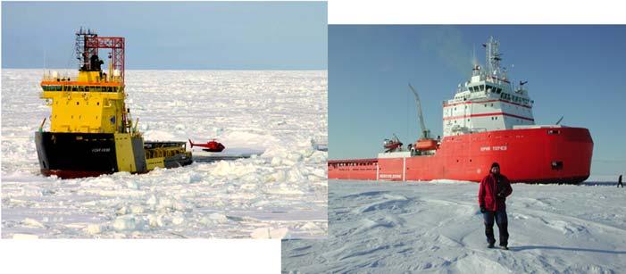 icebreaking operations Vibrations during icebreaking collisions with iceberg moss 808 moss Icebreakers 3 vessels