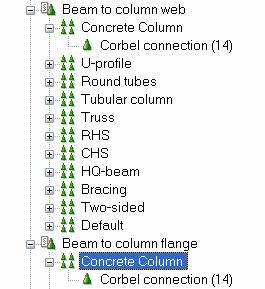 Open the Beam to column flange rule group and right-click on any rule set and select Paste rule set from the popup menu.