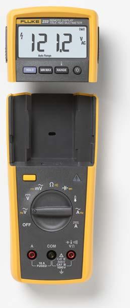 Third, Fluke s wireless technology allows the display to be carried up to 9 m (30 feet) away from the point of measurement for added flexibility and the removable magnetic display