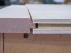 Mill the edging material to the thickness of your plywood and