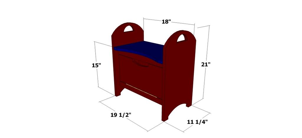 the parts. Save some money! You can cut enough parts from a 3/4 -inch x 4- x 8-foot sheet of plywood to make 3 stools.