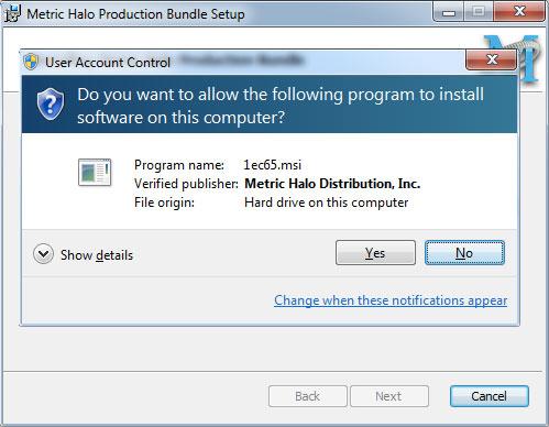 Installation Figure 2.11: Permission to Write Files Click Yes to begin the installation. Once the files have been written you will see the completion dialog: Figure 2.