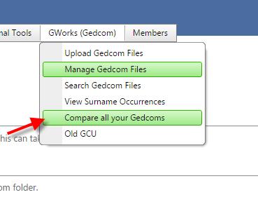 The process is to Select the files, Load the Files and then Process the data. This adds the data to the same database as your gedcoms, allowing you to do all the reports on the combined data.