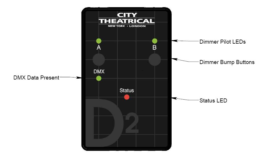 4 Introduction Thank you for using City Theatrical s D2 Dimmer.