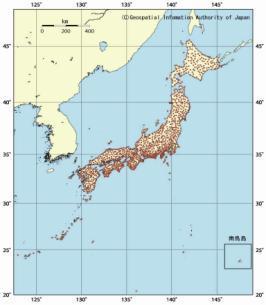 How CLAS signal is generated In Japan, there are more than 1,300* Continuously Operating Reference Stations (CORS).