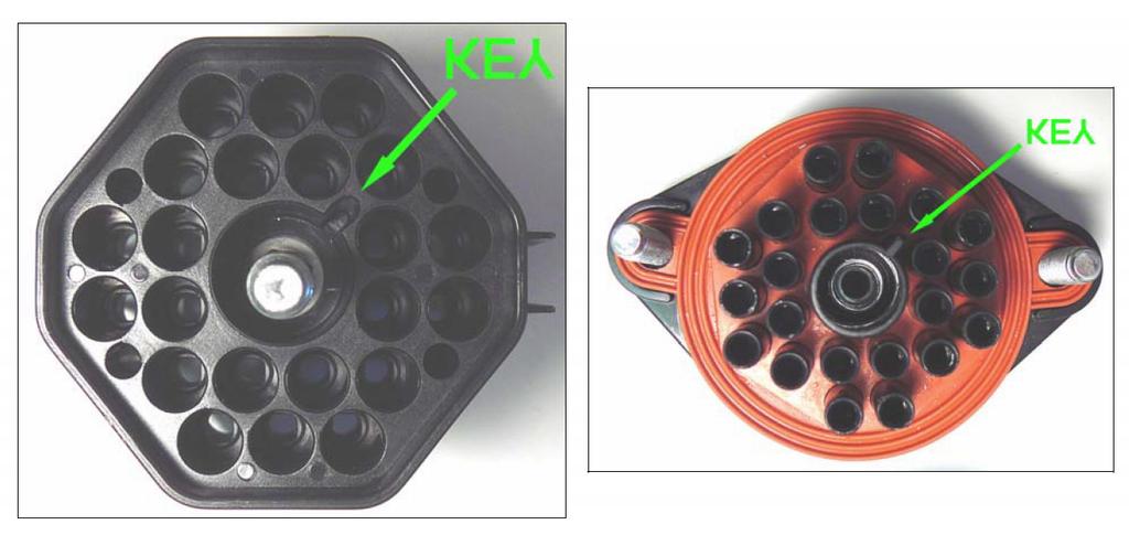 The female connector will use the male pin type terminal, the terminals labeled #4 in the picture on the first