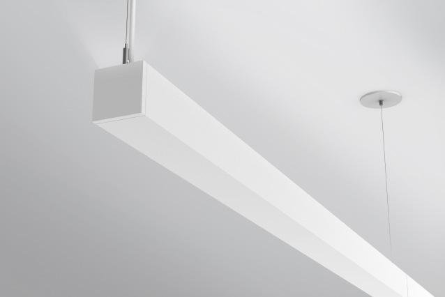 Linear Luminaires L3I Indirect linear pendant End-to-end connections for straight