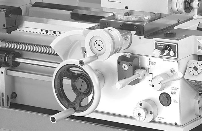 We suggest you research the many options and methods for mounting your machine and choose the best one for your specific application. Lubricating Lathe GEARBOXES MUST BE FILLED WITH OIL!
