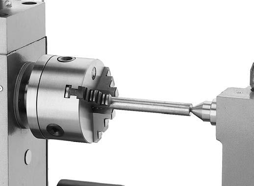 However, a live center typically does not provide the same level of rigidity as a dead center, and final workpiece accuracy can suffer as a result. Mounting Dead Center in Spindle 1.