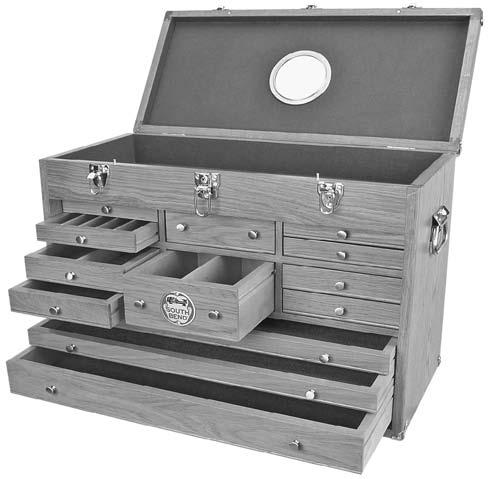 Seven drawers even have removable dividers for organizing and protecting tools. All drawers and top compartment are felt-lined for added protection.
