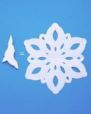 Paper cut-outs I As a child, you may have made snowflake patterns by folding a piece of paper and cutting along the edges.