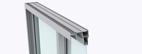 FRAME Robust 102mm semi commercial aluminium door frame. Combine with windows or can be used in integrated with Trend s Crestlite commercial applications.