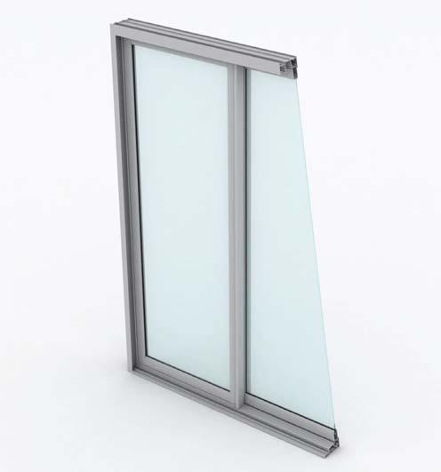 Protected rolling track an extruded aluminium splayed threshold protects both glass door and fly door rolling tracks.