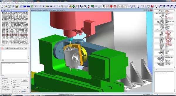 Literature review [24]. Figure 2-5 shows a simulation of CNC machining.