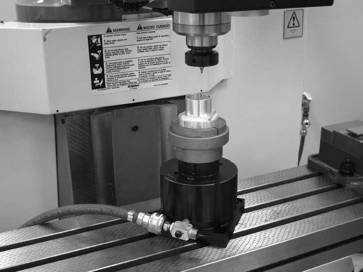 EXPANDING COLLET APPLICATION IMPORTANT: NEVER CLOSE THE WORKHOLDING TOOLING WITHOUT A WORKPIECE IN PLACE.