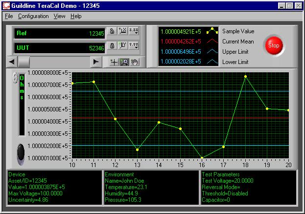 TeraCal Software A 6530 can be remotely controlled and automated via Guildline s TeraCal software by using the IEEE-488.2 interface.