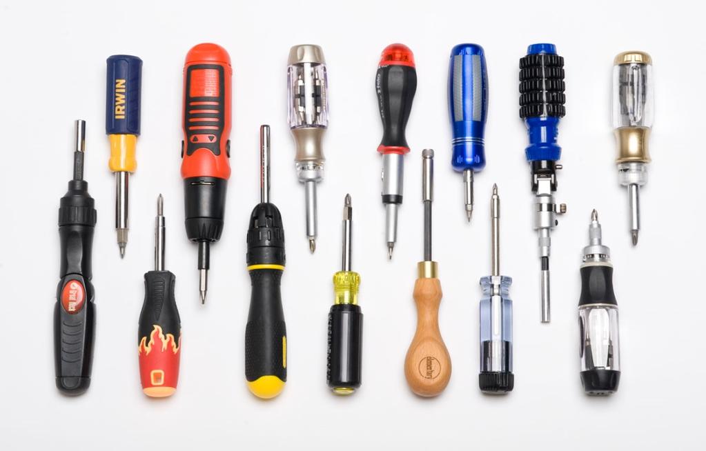 Screw Drivers As you can see, there are a variety of
