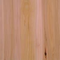 WALNUT A hardwood with beautiful, distinct differences in color between
