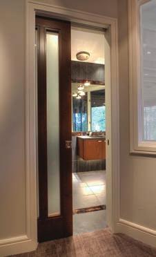 This allows for invisible door installations specifically on flush doors, as the