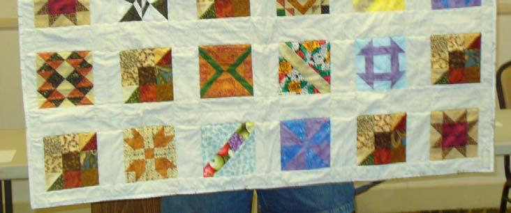 Most of the children have received quilts