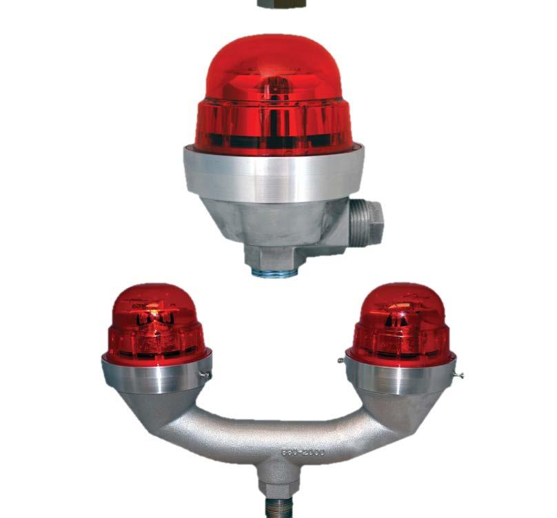 Obstruction Red Beacon Vigilant LED Beacon Low Intensity (Red) FAA L-810 / ICAO Low Type B+E Mechanical Information: Mounting Details: Impact Rating: Protection Rating: Included Hardware: Single unit