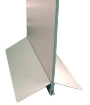 Wedge banner stand Simple, cost effective rigid steel banner.