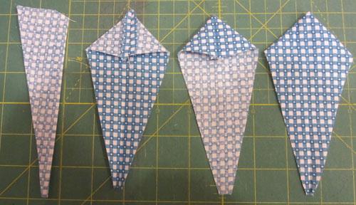 pack). 7. Cut 6 strip from Blue and Yellow. Use the 30 degree template.
