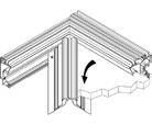 Fit the Ring Beam Variable Support into the Ring Beam and slide sufficient Single and Double Studs down for the Glazing Bars.