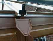 9) Fix the Gable Rafters to the Wall using appropriate fixings, minimum 3 Places per Rafter. 10) Cut to length and fit the Eaves Beam Seal into the Ring Beam Variable Support.