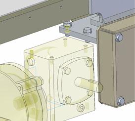 the gearbox to the bottom face of the drive package sub-plate. See Fig. 30-1.