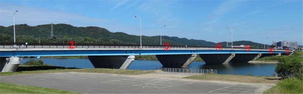 42 C. Cuadra, et al., Int. J. of Safety and Security Eng., Vol. 6, No. 1 (2016) Figure 1: Elevation and plan view schemes of Asuka Ohashi bridge. Figure 2: General photograph of Asuka Ohashi bridge.