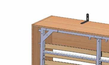 Secure the bearing on each side in place with a Saddle Locking Plate (J).