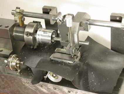 An Adjustable Threading Feed Attachment for a Lathe Without Metric Threading Capability by Ted Clarke Metric pitch threads, with the exception of the Royal Microscopical Society (RMS) 36 threads per