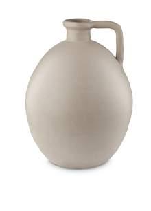 8 cm 1/4 52.102.250 Ceramic Vase Belly Shape Natural 26.5cm 1/2 52.