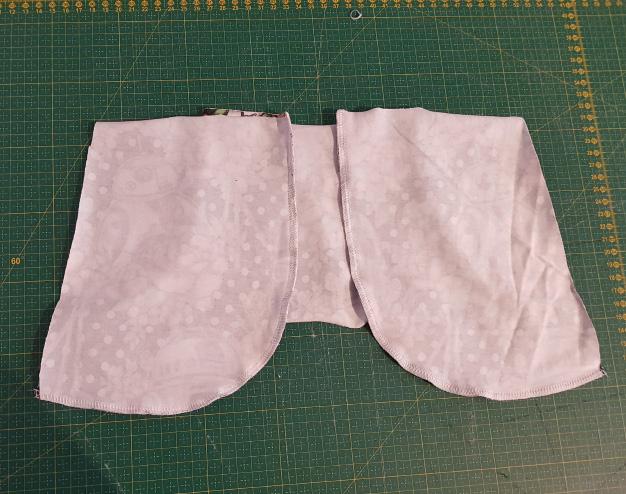 Sew pocket opening to skirt With the pocket opening right sides together with the