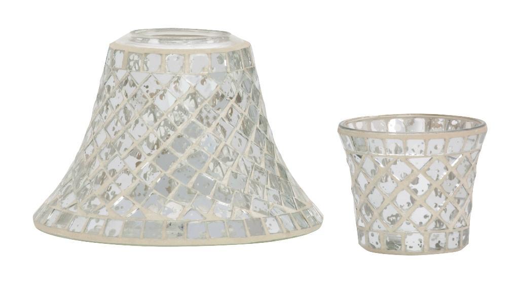 NEW Glass Mosaic Shade & Votive Holders 1285772 5038580025866 Gold - Glass Mosaic Large Shade 1285773 5038580025873 Gold - Glass