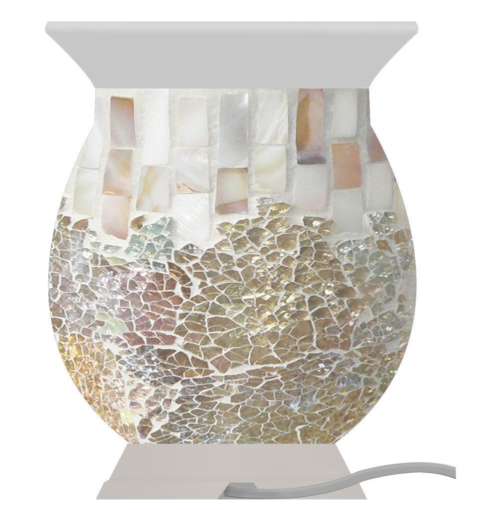 NEW Gold & Pearl Mosaic Electric Melt Warmer Available in UK & EU plug options 1285713 5038580025279 Gold & Pearl -