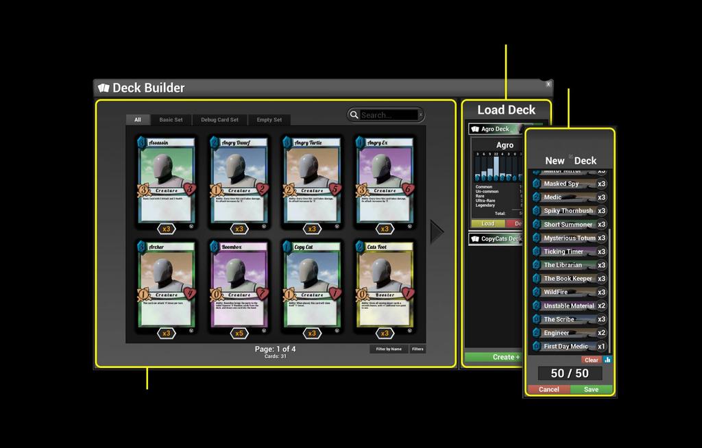 the cards within your game. Note: The Deck Builder has been designed for the PC platform.