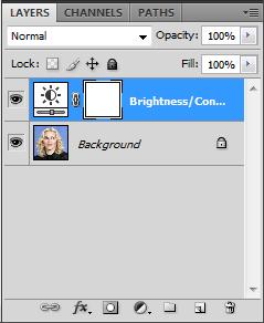 Step 10: Your picture of Madonna should be looking pretty nice by now! But there's still one more thing we can do. Let's cut down on some of the glare on her face by using an Adjustment Layer Mask.