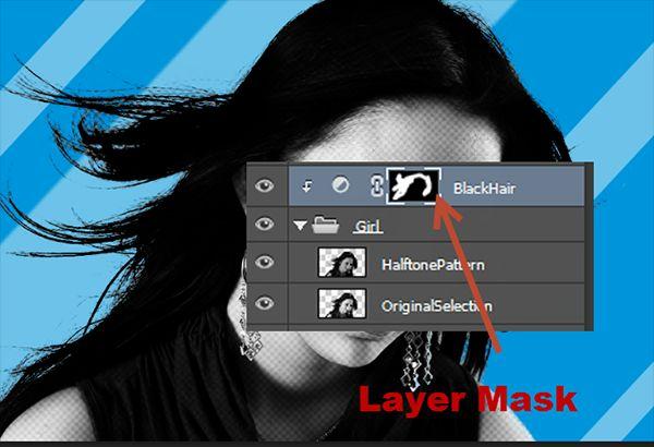 Choose the standard round soft brush (open the brush presets window by going to Window > Brush Presets) and in the layer mask paint with white over the edges of the girl layer