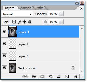 Move Layers Up and Down the Layer Stack To move a layer up the layer stack, hold down your Ctrl (Win) / Command (Mac) key and press the right bracket key.