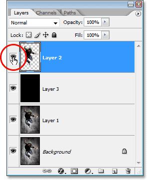 To jump a layer straight to the bottom of the layer stack, or at least to the spot just above the Background layer (since nothing can go below the Background layer), press Shift+Ctrl+[ (Win) /