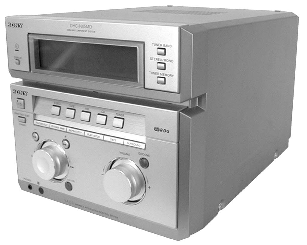 STR-NX5MD SERVICE MANUAL AEP Model UK Model E Model STR-NX5MD is the Tuner and Amplifier Section in DHC-NX5MD.