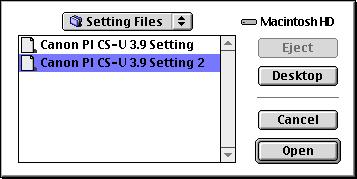 S T E P 3 To Recall a Settings File Open the [Setting File] menu and select [Load].