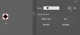 5 Choose Select > Deselect and then click the bottommost path with the Windows brush applied to select it.