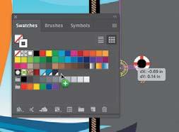 Tip: For more information on creating pattern swatches, see About patterns in Illustrator Help.